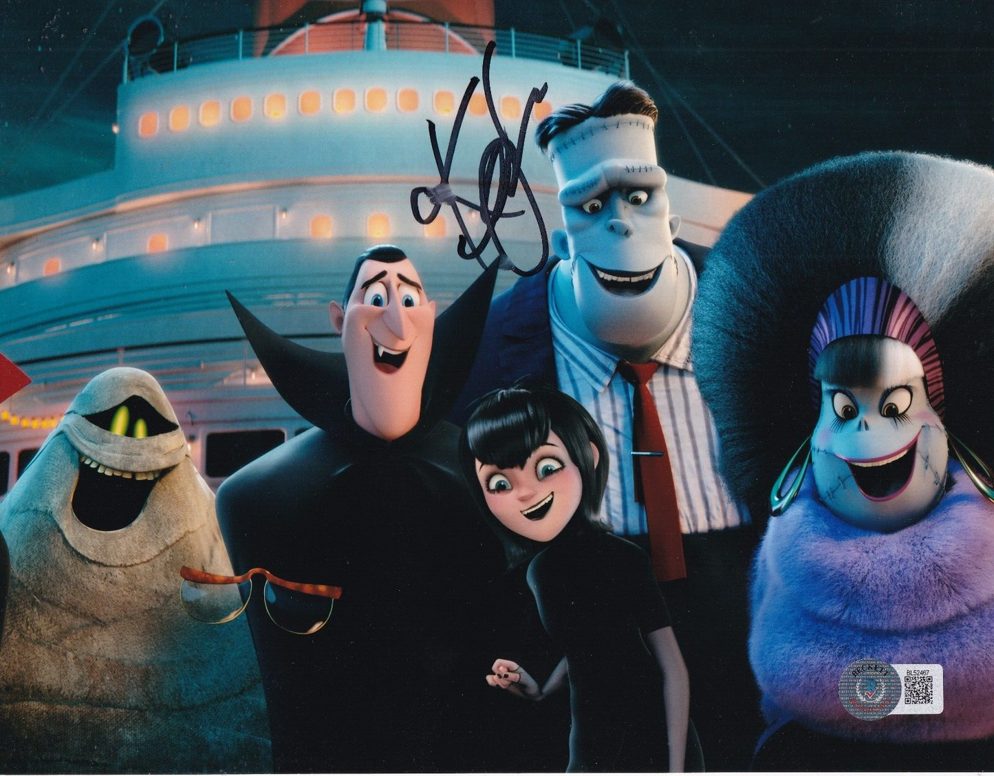 KEVIN JAMES signed (HOTEL TRANSYLVANIA) Frankenstein 8x10 photo BECKETT BL52467