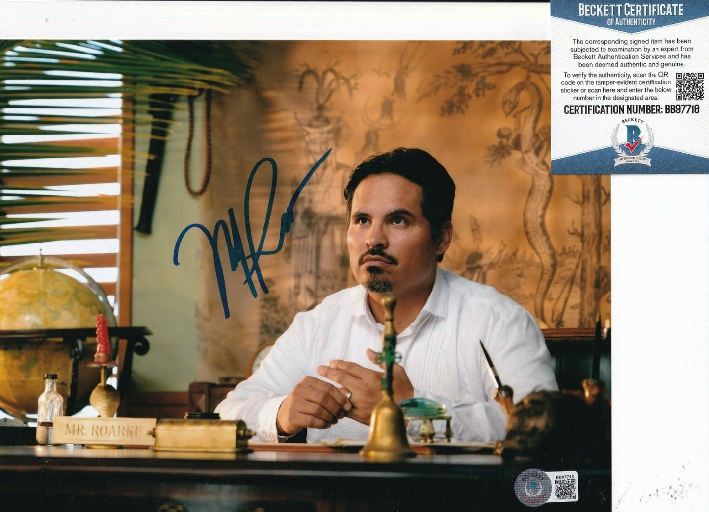 MICHAEL PENA signed (TOM & JERRY) Terence Movie 8X10 photo BECKETT BAS BB97716