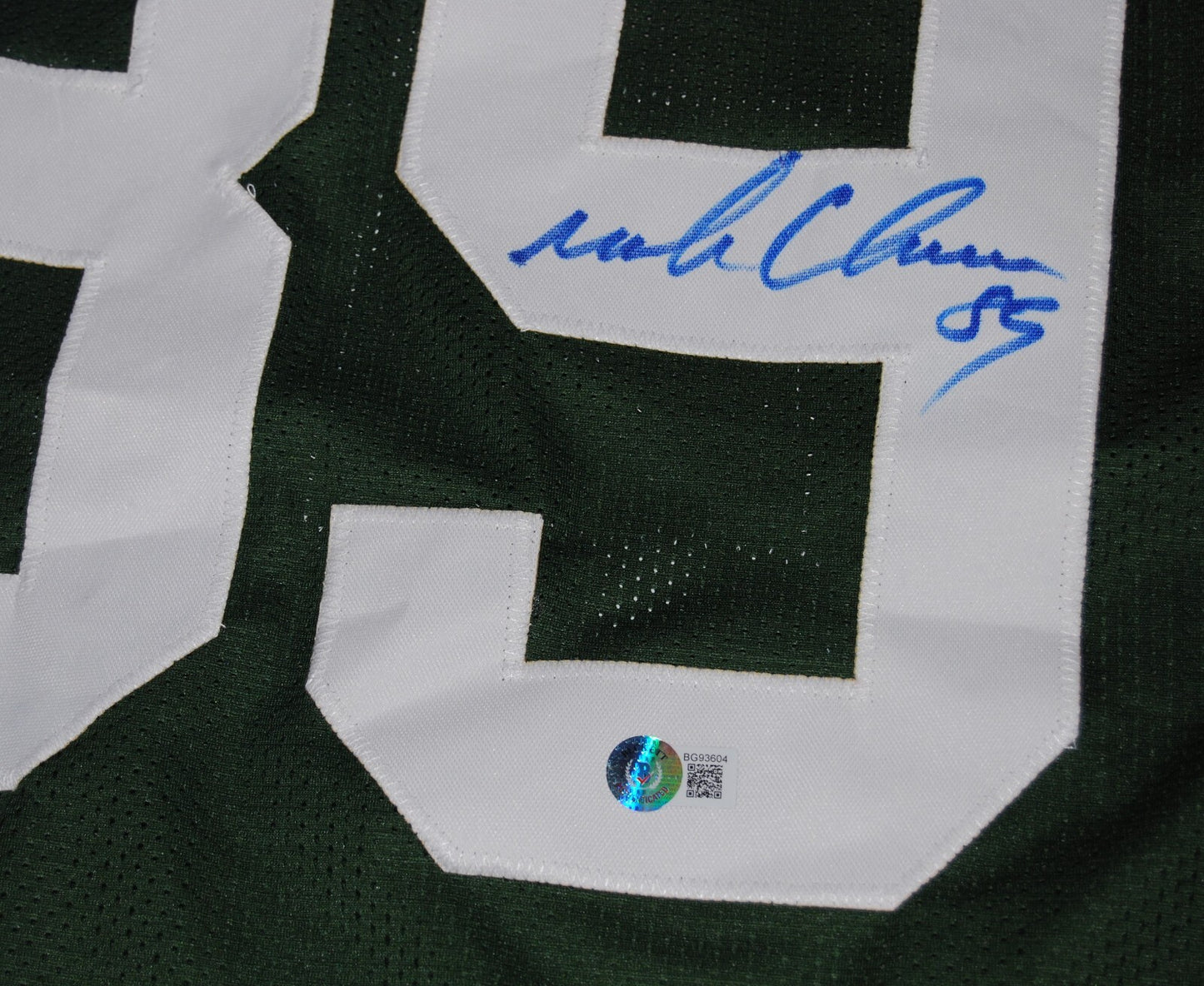 MARK CHMURA signed (GREEN BAY PACKERS) XL custom jersey BECKETT BAS BG93604