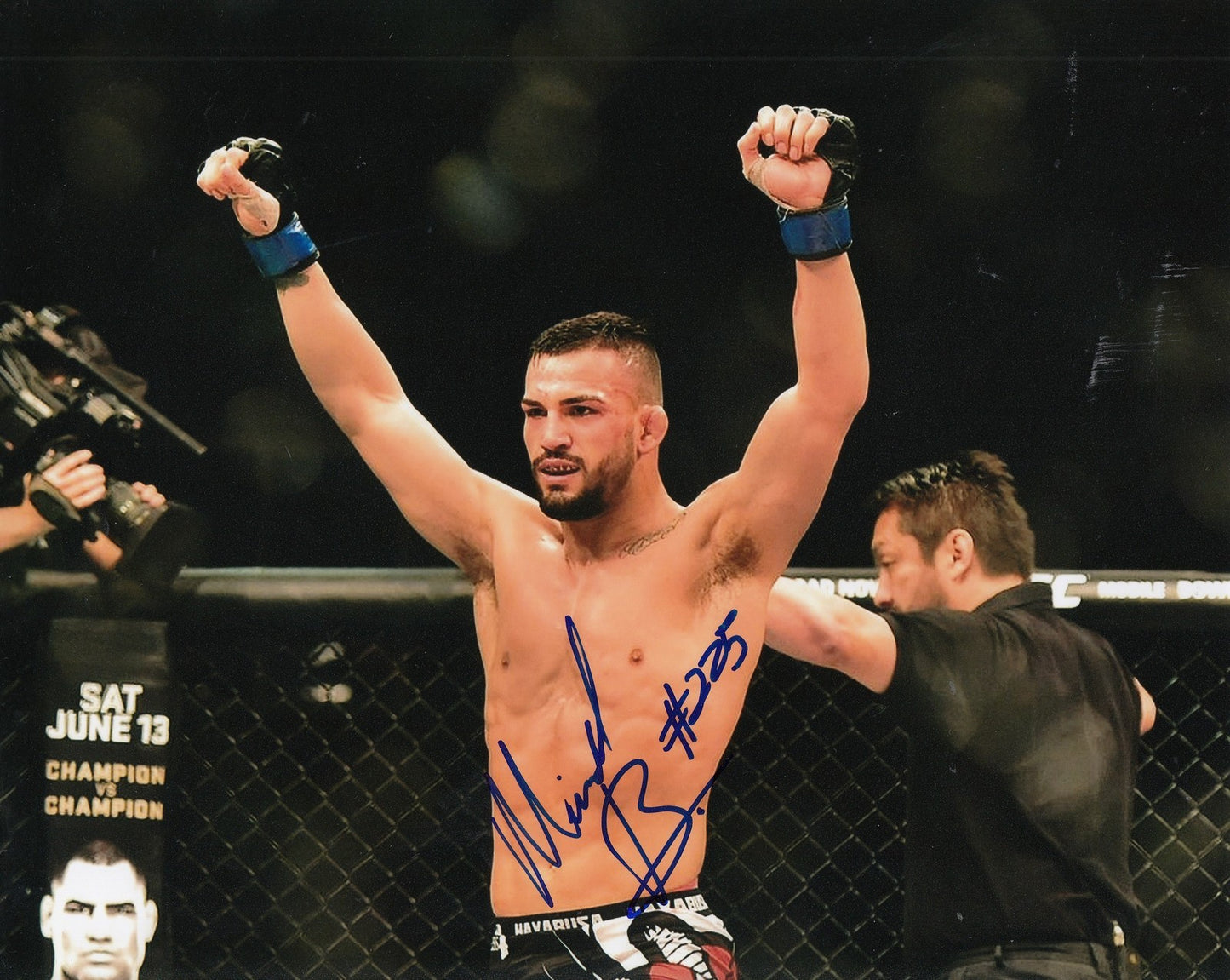 MIRSAD BEKTIC signed (UFC) FEATHERWEIGHT MMA FIGHTING 8X10 photo W/COA #1
