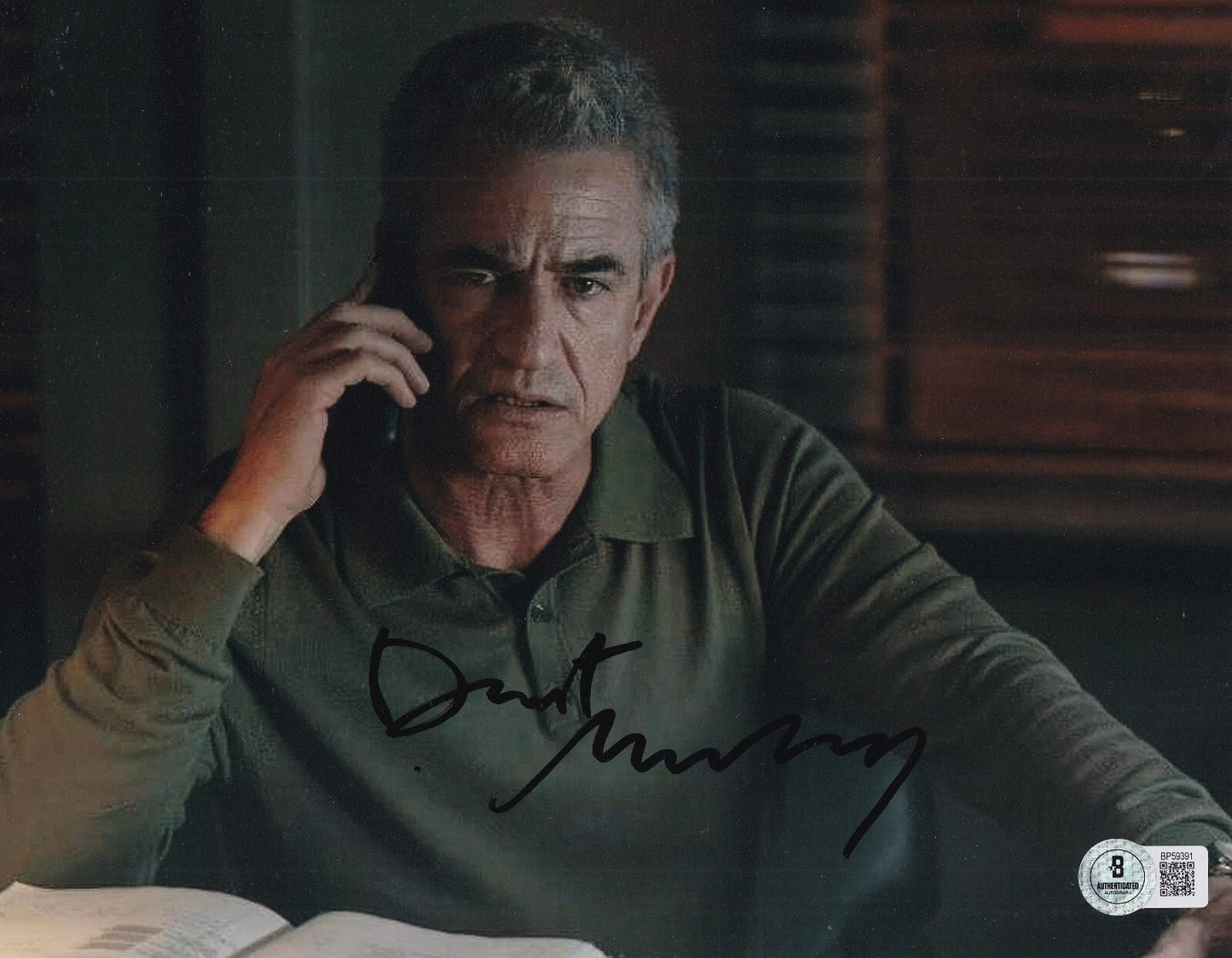 DERMOT MULRONEY signed (SCREAM IV) Detective Bailey 8X10 photo BECKETT BP59391
