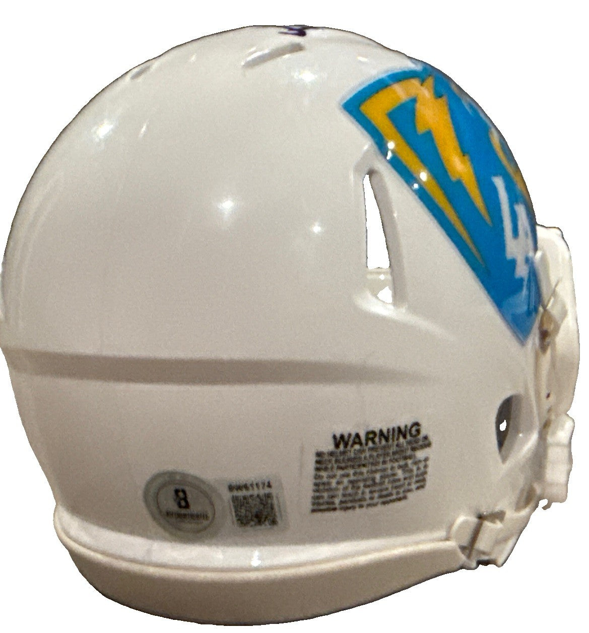 AKHEEM MESIDOR signed (LOS ANGELES CHARGERS Mini football helmet BECKETT BW61174