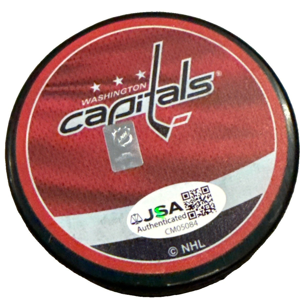 ILYA PROTAS signed (WASHINGTON CAPITALS) Retro Hockey puck JSA CM05084