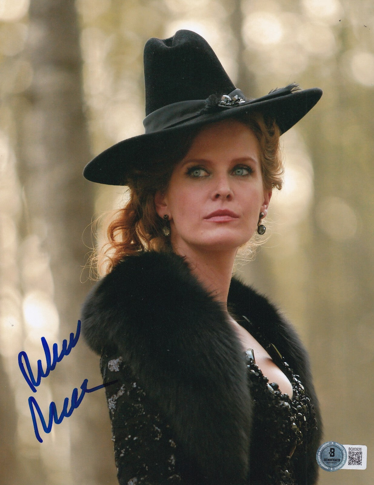 REBECCA MADER signed (ONCE UPON A TIME) Zelena 8X10 photo BECKETT BAS BQ83926