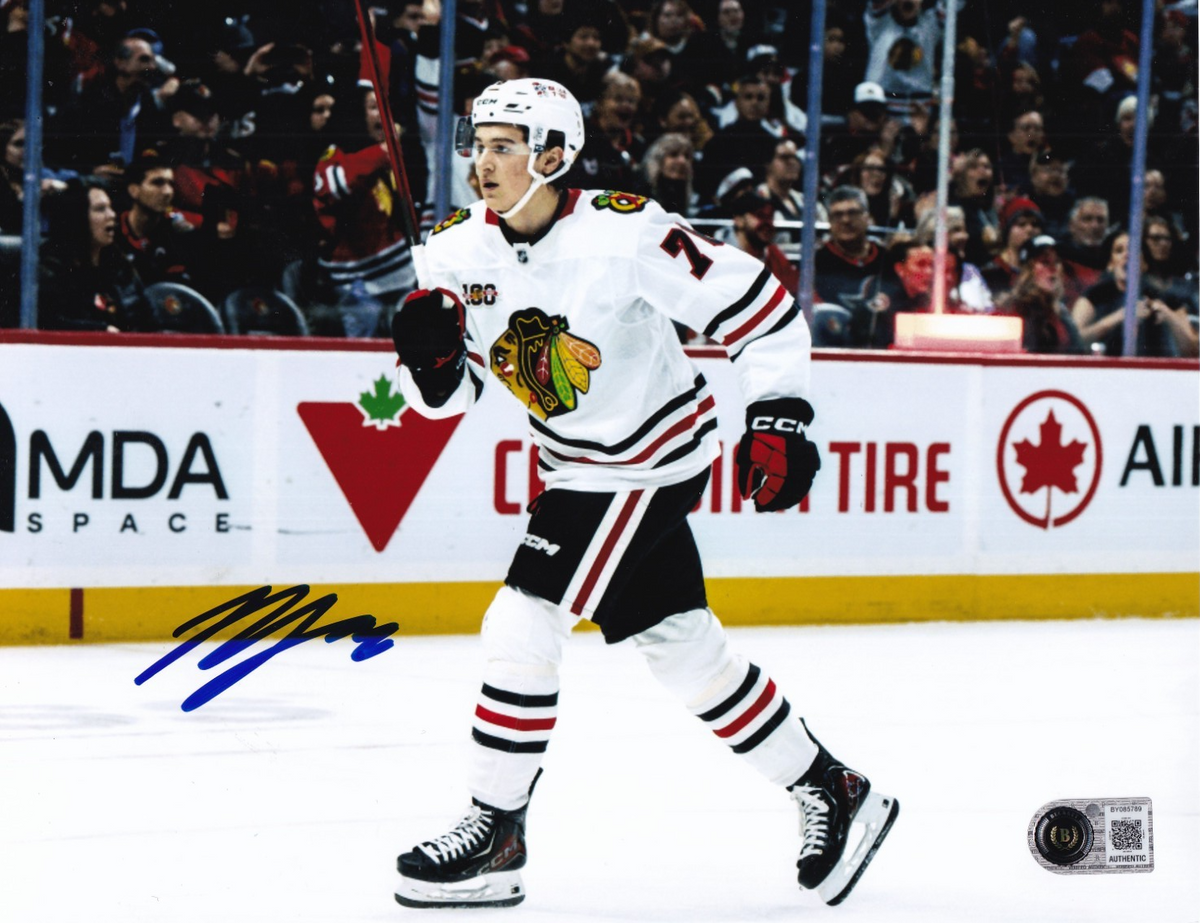 NICK LARDIS signed (CHICAGO BLACKHAWKS) Hockey 8X10 photo BECKETT BY085789