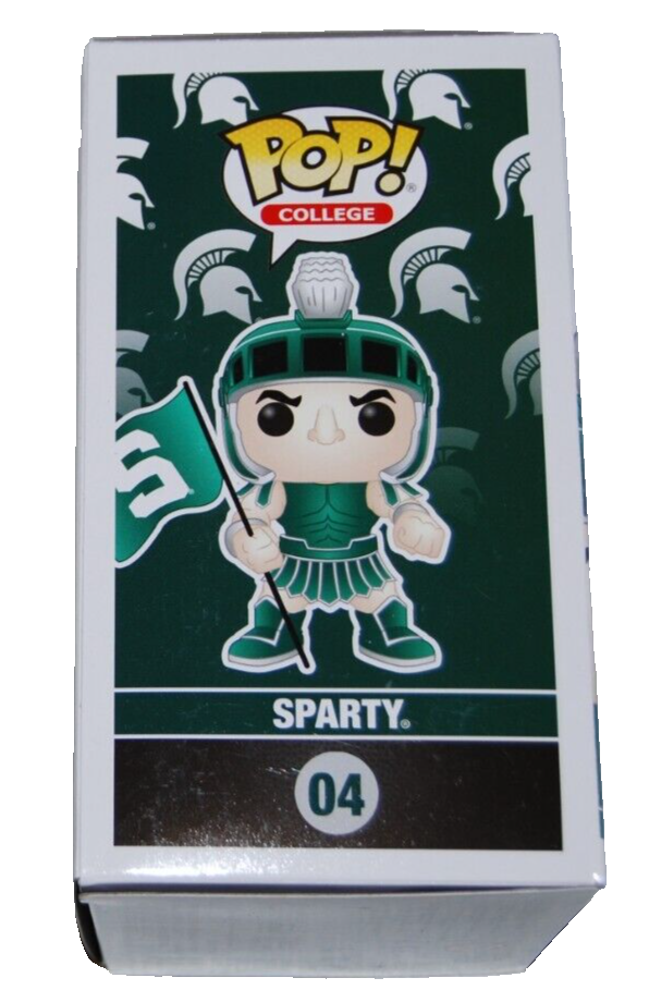 TOM IZZO signed (MICHIGAN STATE SPARTANS) Sparty #04 Funko Pop BECKETT BR32947