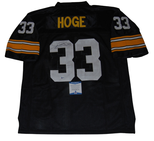 MERRIL HOGE signed (PITTSBURGH STEELERS) Custom Stitched football jersey BECKETT