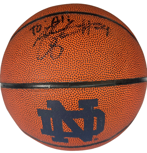 ARIKE OGUNBOWALE signed (NOTRE DAME FIGHTING IRISH) basketball PSA/DNA AN10496