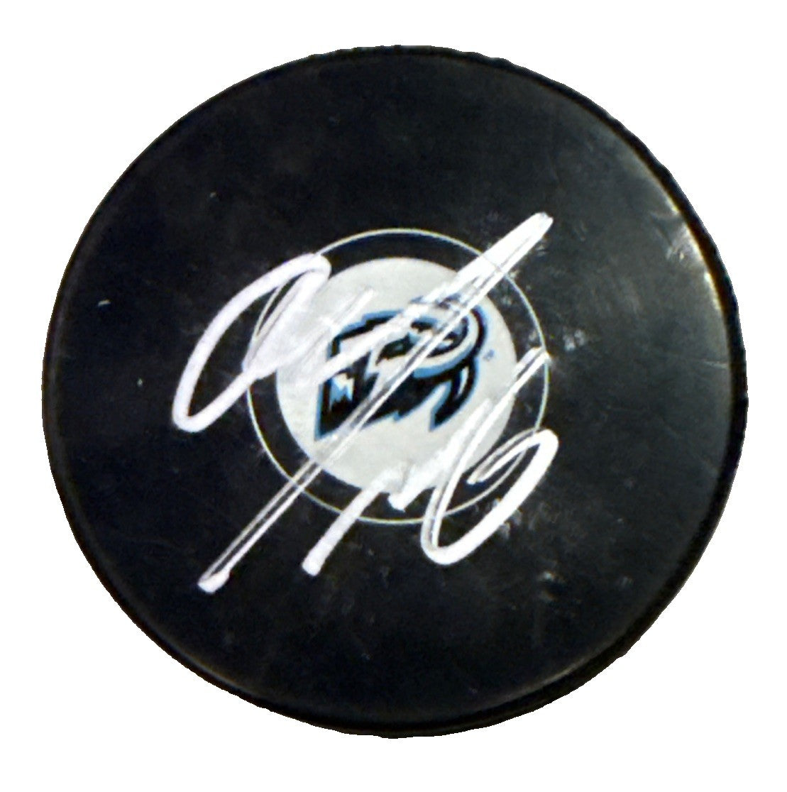 DMITRI SIMASHEV signed (UTAH MAMMOTH) Souvenir Hockey puck JSA CM05100