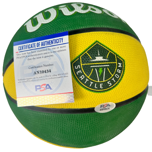 JEWELL LLOYD signed (SEATTLE STORM) WNBA F/S LOGO basketball PSA/DNA AN10434