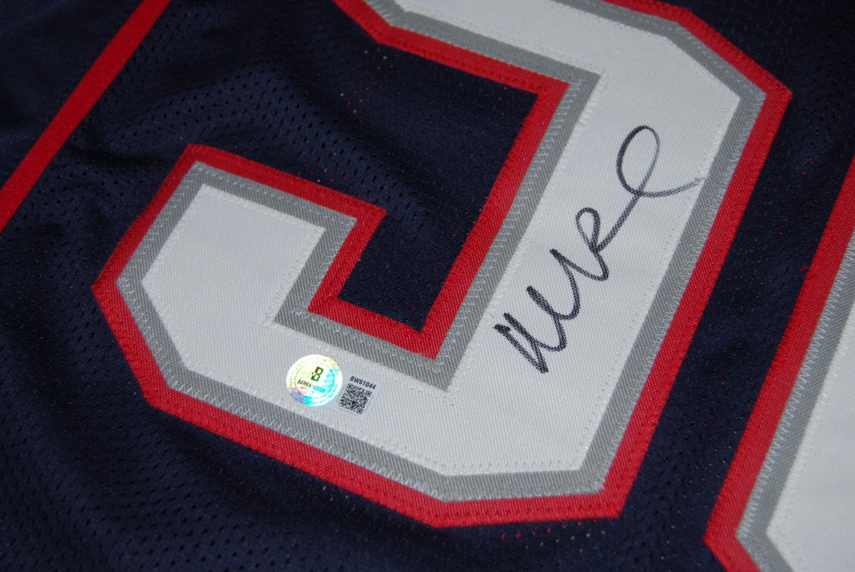 MIKE VRABEL signed (NEW ENGLAND PATRIOTS) football jersey BECKETT BAS BW61044