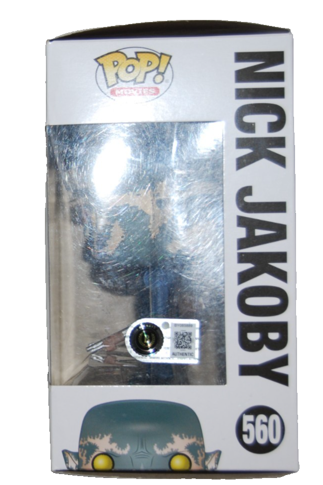 JOEL EDGERTON signed (BRIGHT) Nick Jakoby #560 Funko Pop BECKETT BAS BY085889