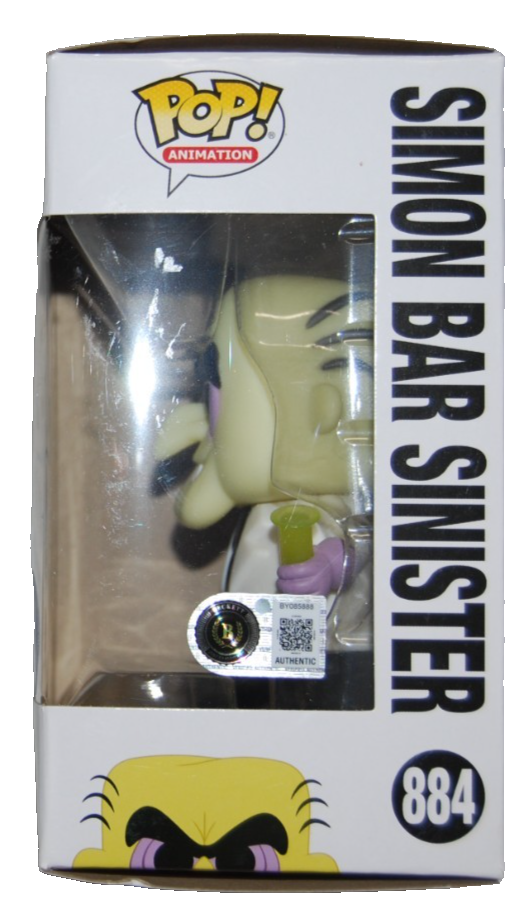 JIM BELUSHI signed (UNDERDOG) #1884 Simon Bar Funko Pop BECKETT BY085888