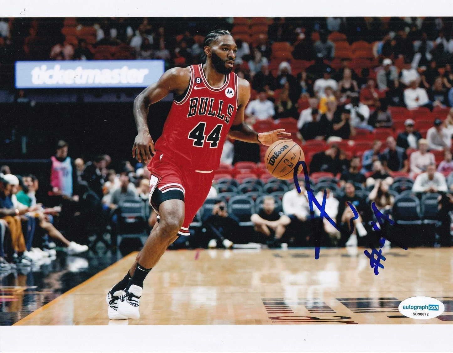 PATRICK WILLIAMS signed (CHICAGO BULLS) basketball 8X10 photo ACOA SC98672