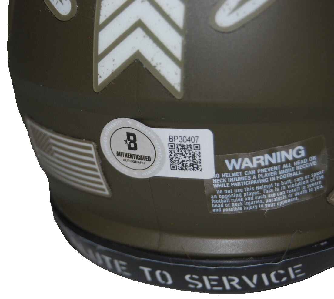MIKE HAYNES signed (NEW ENGLAND PATRIOTS)  mini football helmet BECKETT BP30407