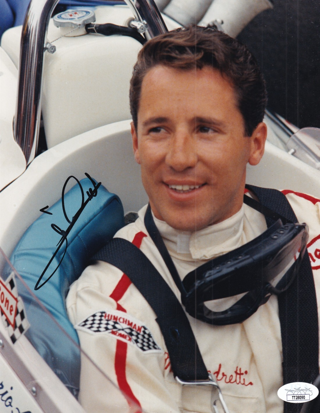 MARIO ANDRETTI signed (INDY 500 CAR RACING) autographed 8X10 photo JSA TT28090