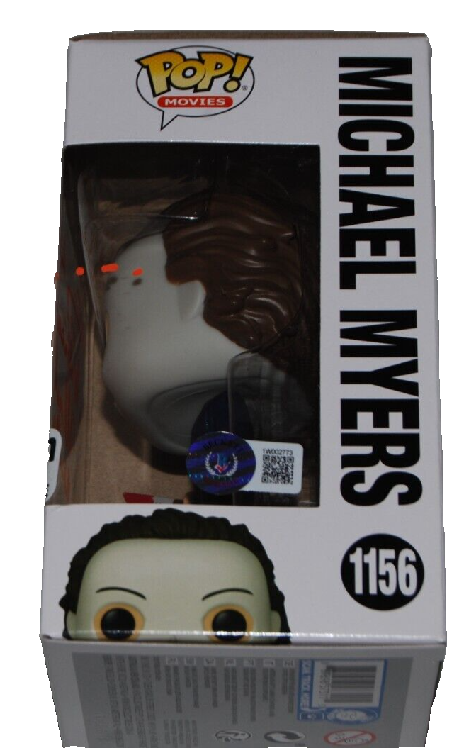 NICK CASTLE & TOMMY LEE WALLACE signed (HALLOWEEN) Funko pop #1156 BAS 1W002773