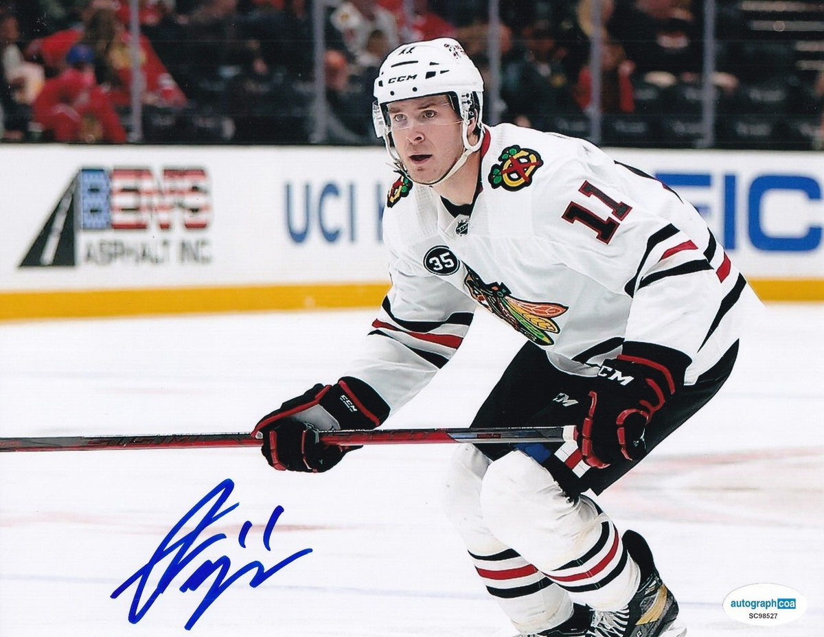 TAYLOR RADDYSH  signed (CHICAGO BLACKHAWKS) Hocket 8X10 photo ACOA SC98527