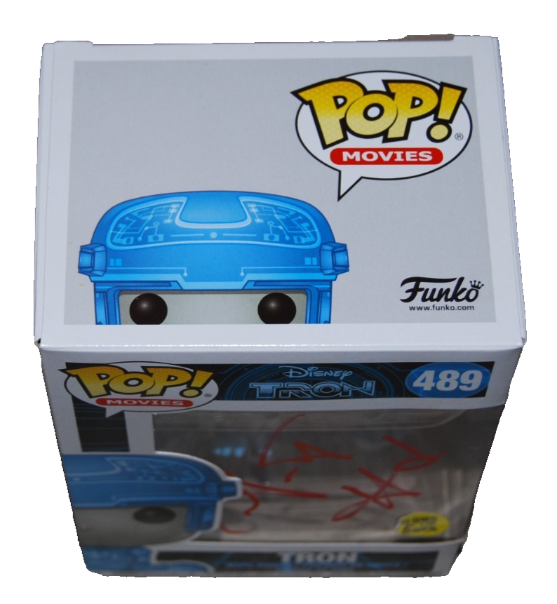 GARRETT HEDLUND signed (TRON) #489 Glow in the Dark Funko Pop BECKETT BU41133