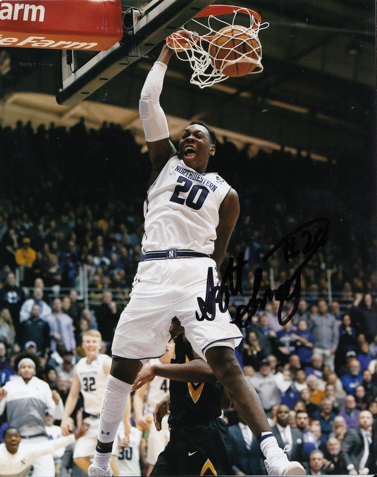 SCOTTIE LINDSEY signed (NORTHWESTERN WILDCATS) BASKETBALL 8X10 photo W/COA #2