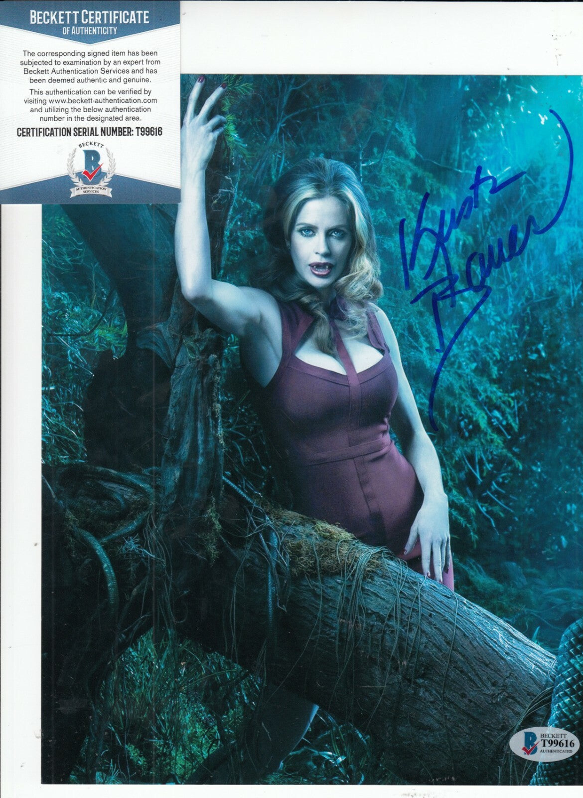 KRISTIN BAUER VAN STRATEN signed (TRUE BLOOD) 8X10 photo BECKETT BAS T99616