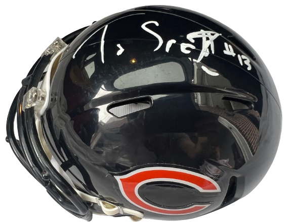 TYLER SCOTT signed (CHICAGO BEARS) mini football helmet BECKETT BAS AC93147