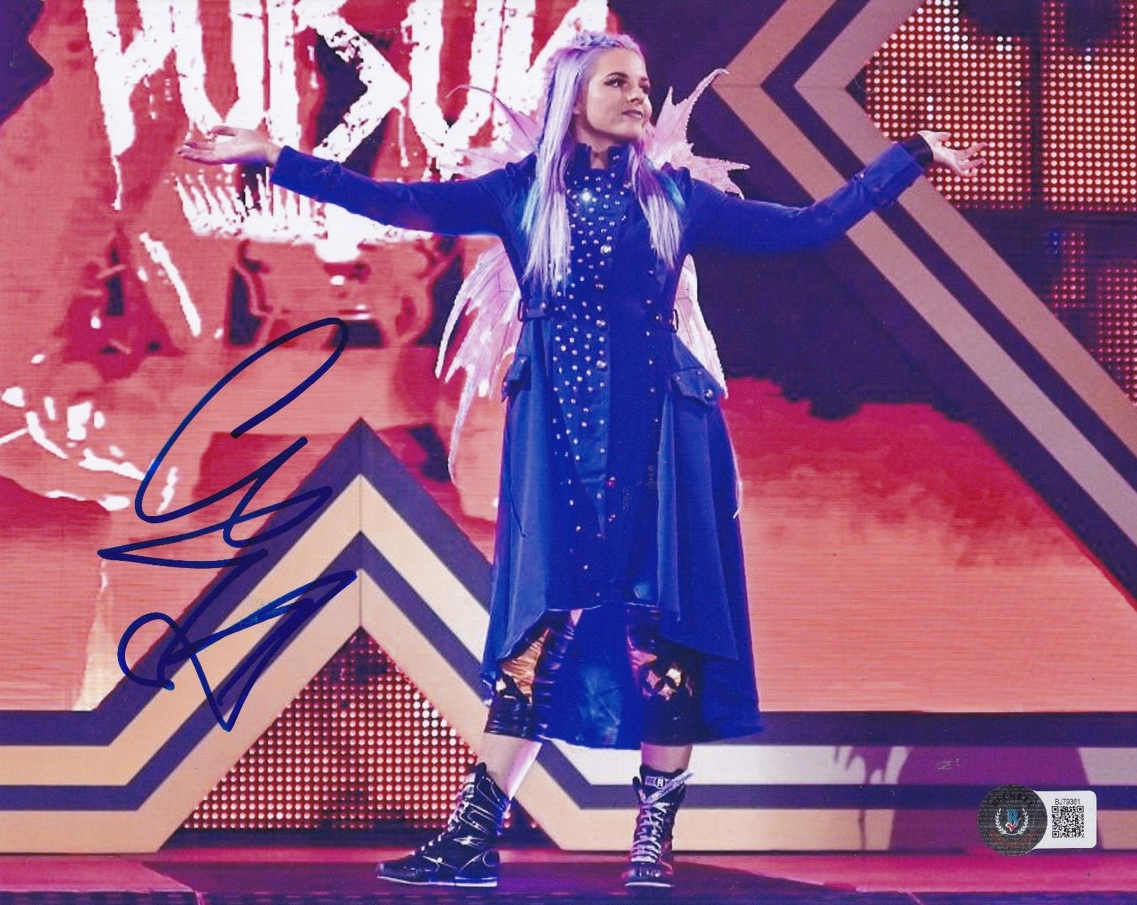 CANDICE LARUE signed (WWE DIVA) WRESTLING RAW 8X10 photo BECKETT BAS BJ79361