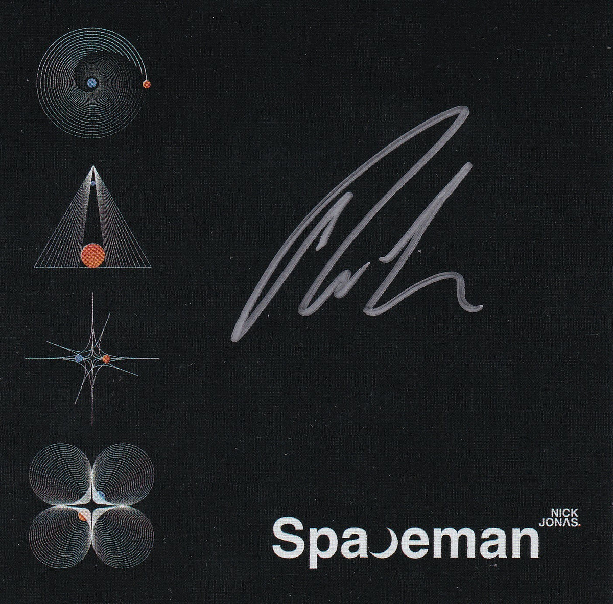NICK JONAS signed (SPACEMAN) Jonas Brothers CD cover W/CD BECKETT BAS Y75654