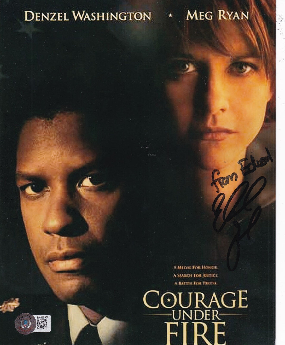 EDWARD ZWICK signed (COURAGE UNDER FIRE) Movie Director 8X10 BECKETT BH010980