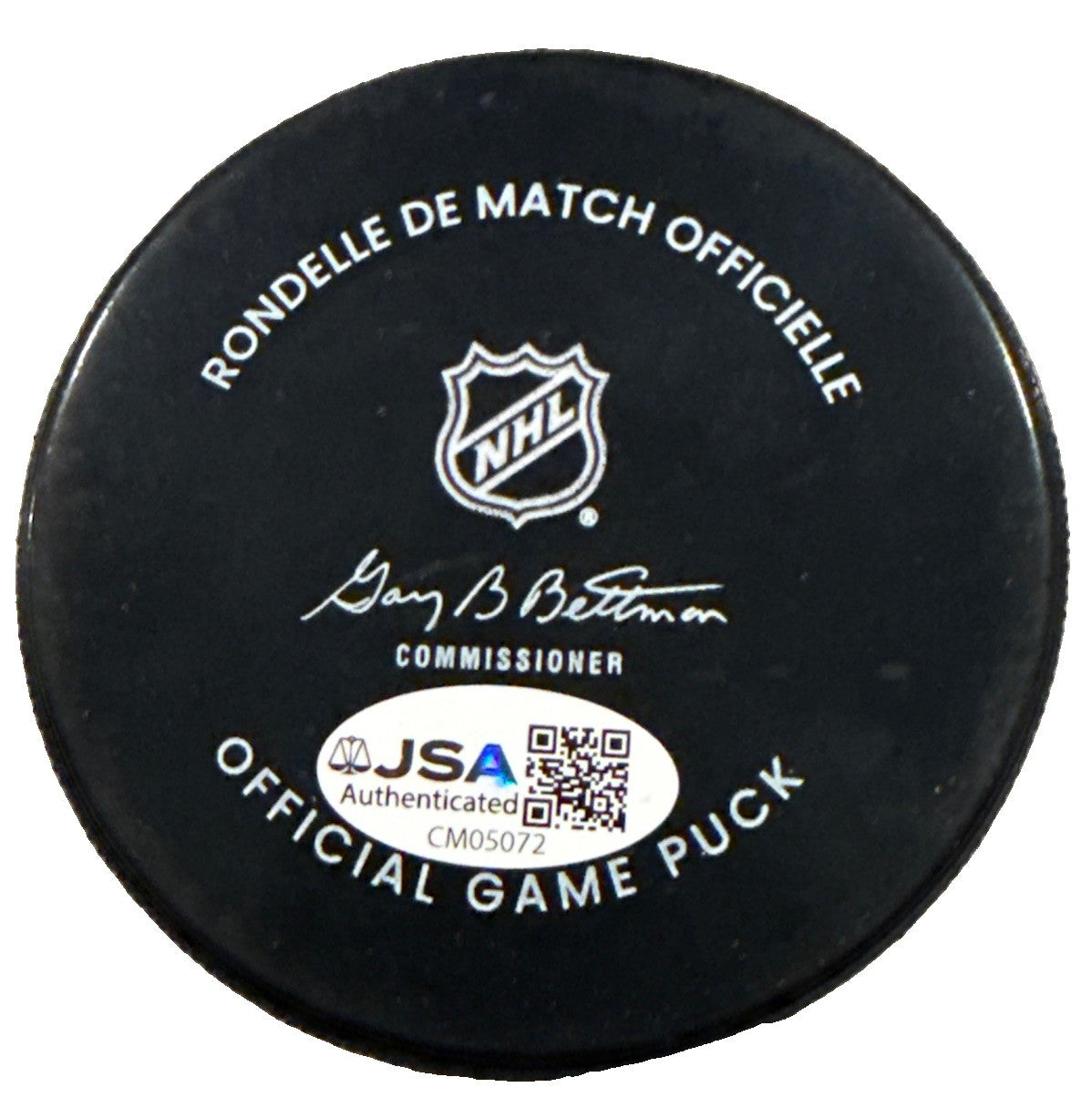 ILYA PROTAS signed (WASHINGTON CAPITALS) Official Game Hockey puck JSA CM05072