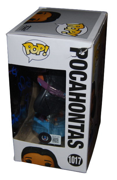 IRENE BEDARD signed (DISNEY PRINCESS) POCAHONTAS Funko Pop #1017 BECKETT BF87193