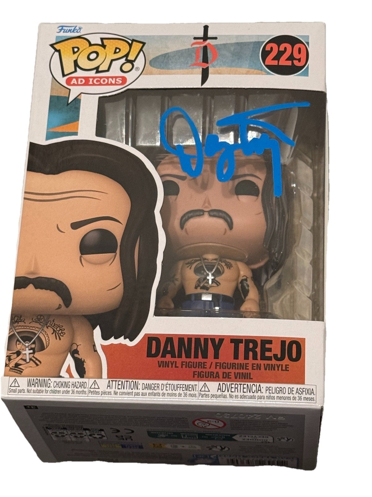 DANNY TREJO signed (POP AD ICONS) autographed #229 Funko Pop BECKETT BAS BU41116