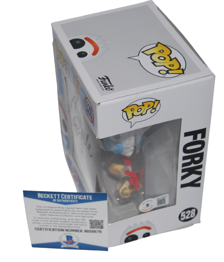TONY HALE signed (FORKY) Disney Toy Story 4 Pixar Funko Pop #528 BECKETT BAS