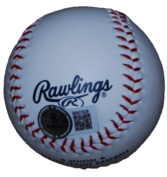 RON COOMER signed (CHICAGO CUBS) OML Logo baseball BECKETT BAS BR67628