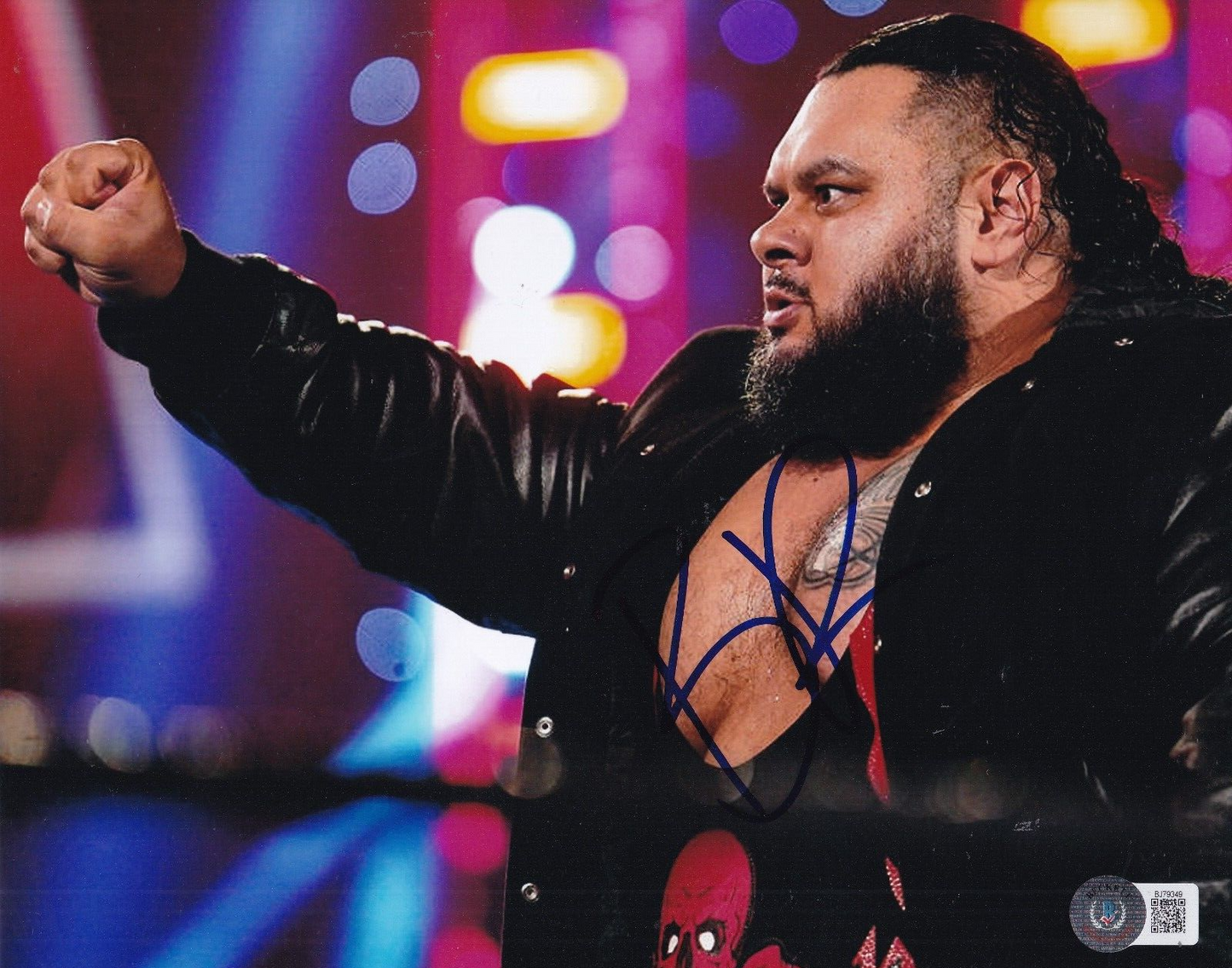 BRONSON REED signed (WWE) WRESTLING RAW 8X10 photo BECKETT BAS BJ79349