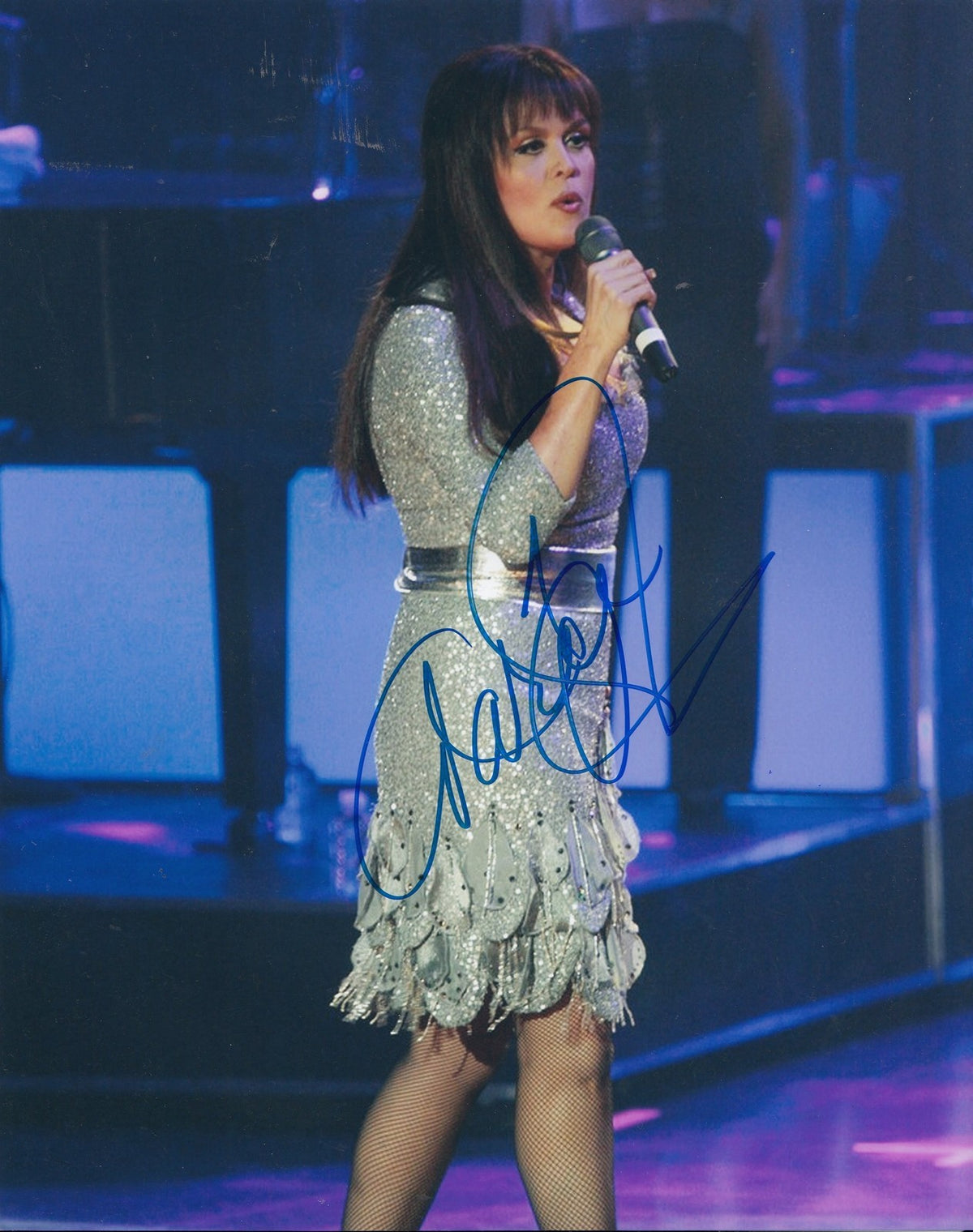 MARIE OSMOND signed (DONNY & MARIE) 8X10 photo MUSIC *SINGER* W/COA #2