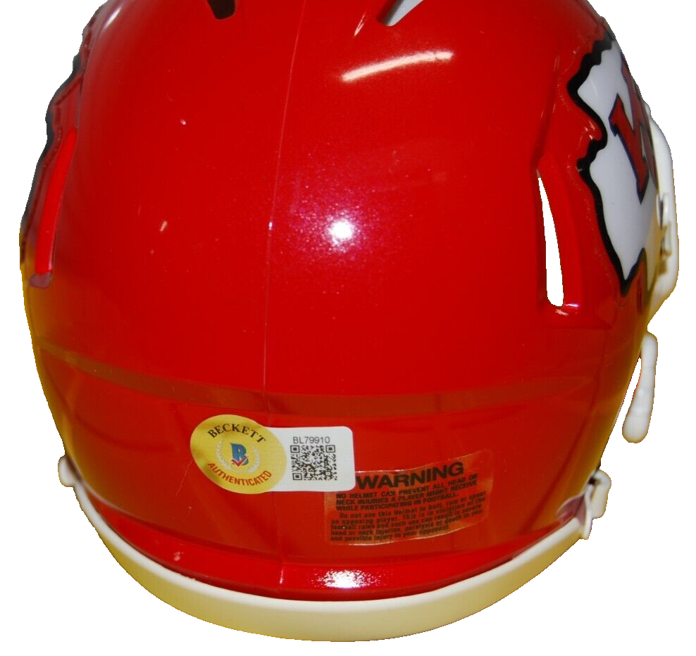 STEVE DEBERG signed (KANSAS CITY CHIEFS mini football helmet BECKETT BAS BL79910