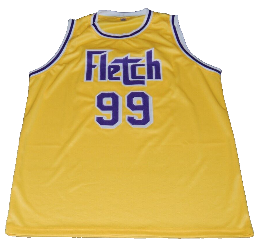 CHEVY CHASE signed (FLETCH) Los Angeles Lakers Custom #99 basketball jersey JSA