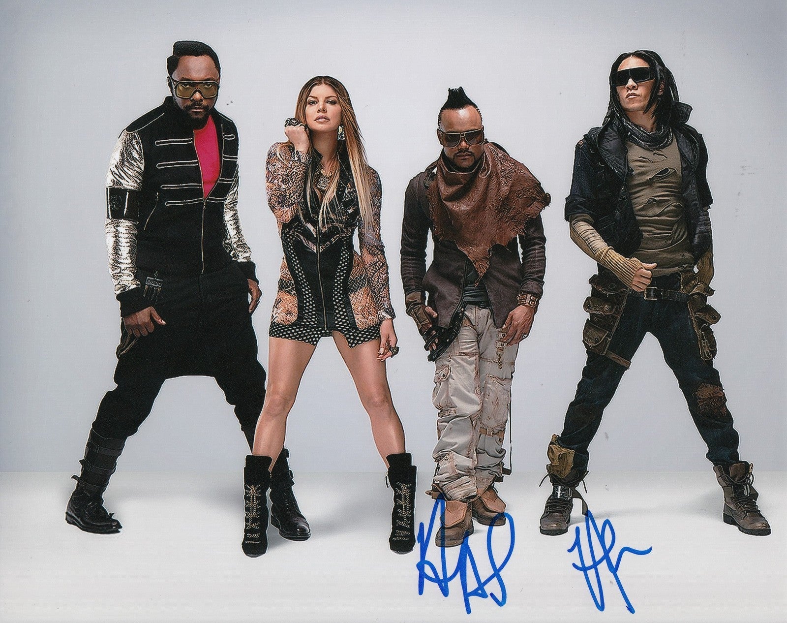 TABOO and APL DE AP signed (THE BLACK EYED PEAS) Music 8X10 photo W/COA #2