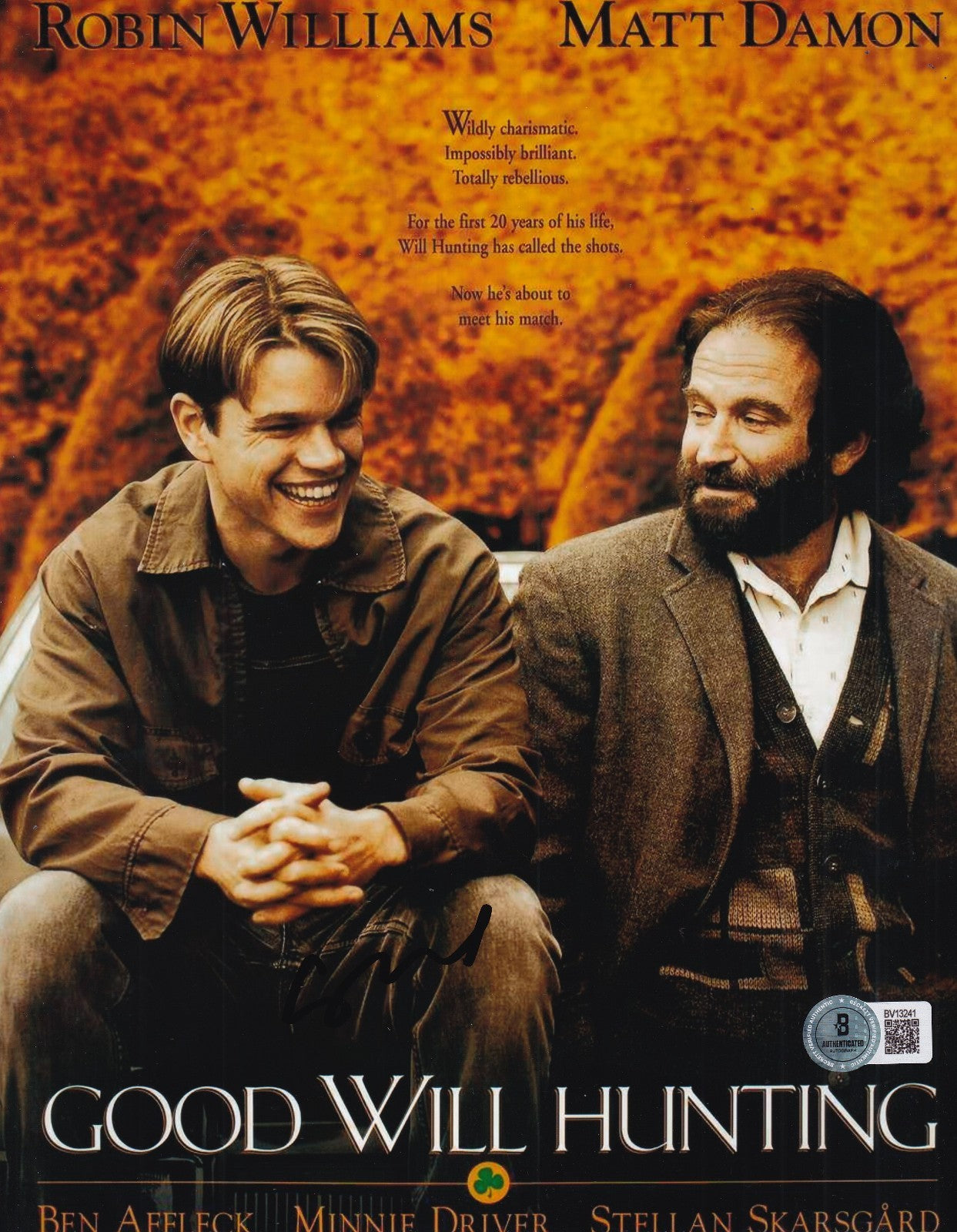 GUS VAN SANT signed (GOOD WILL HUNTING) Movie POSTER 8X10 photo BECKETT BV13241