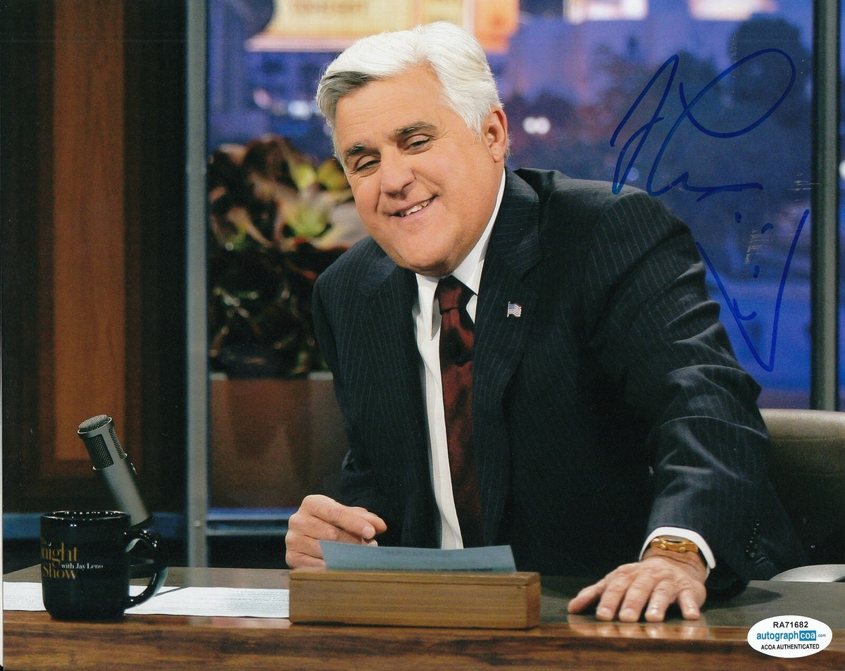 JAY LENO signed (THE TONIGHT SHOW) 8x10 photo autographed ACOA Authentic #3