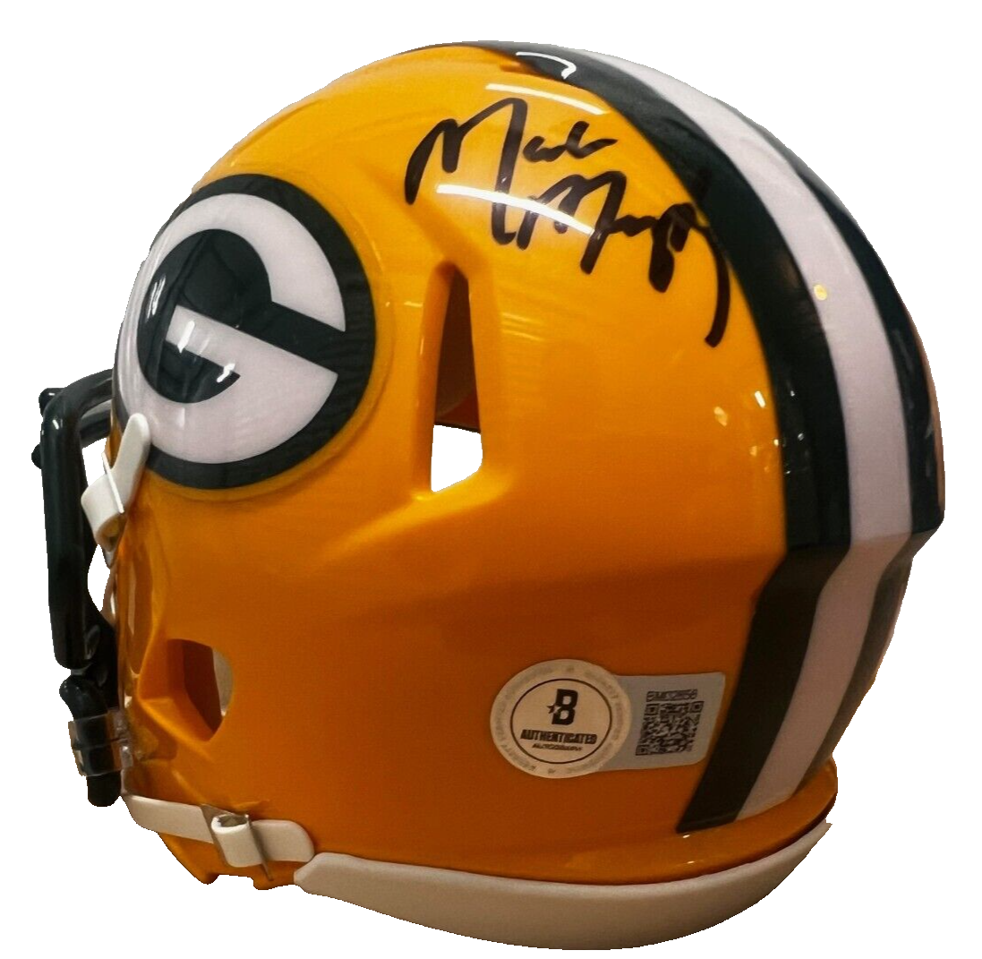 MARK MURPHY signed (GREEN BAY PACKERS) mini football helmet BECKETT BM02856