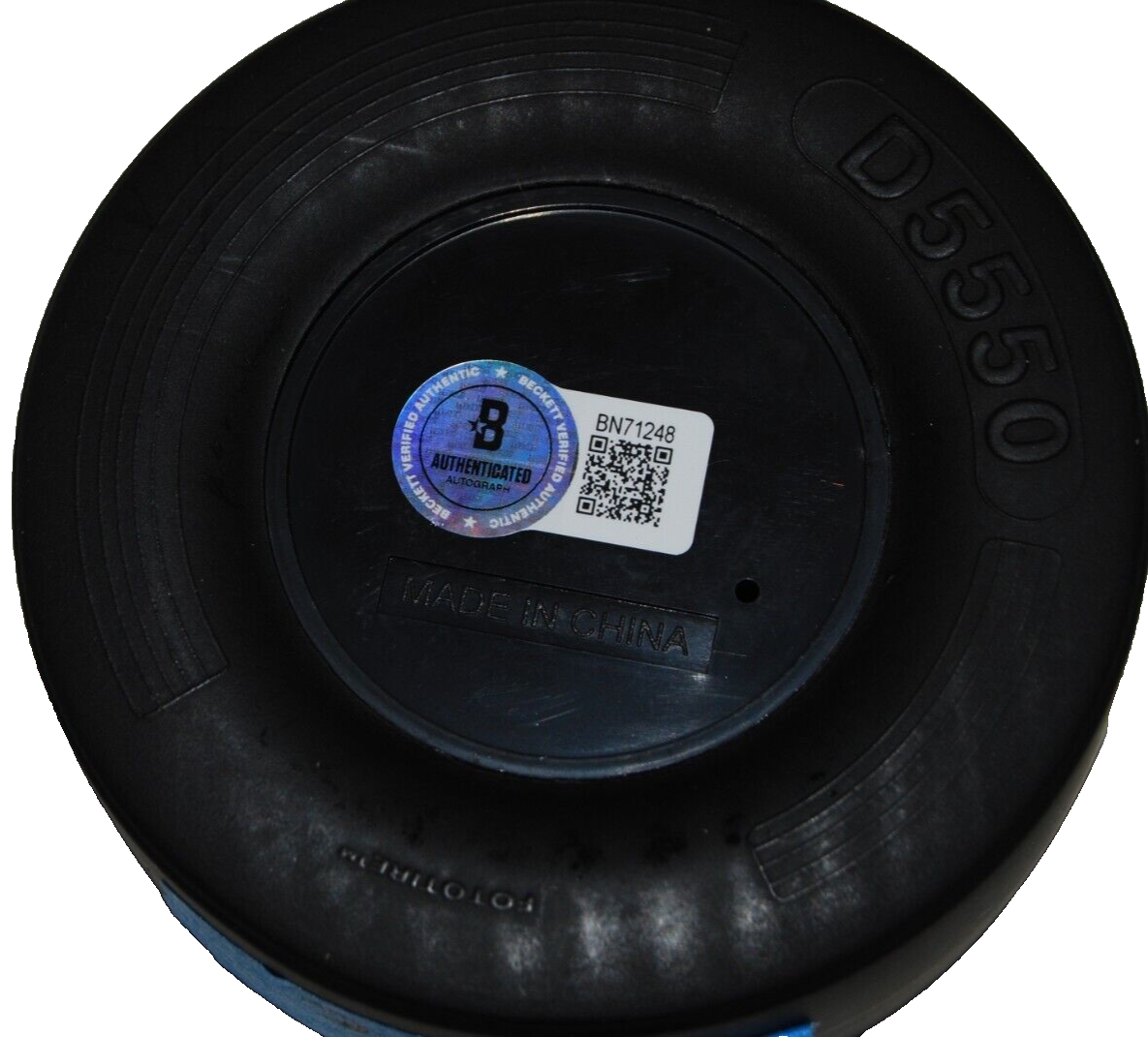 BUBBA WALLACE signed (NASCAR) mini good year racing tire BECKETT BAS BN71248