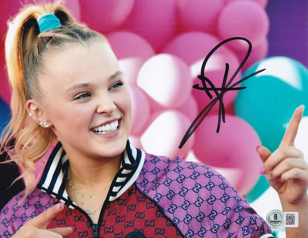 JOJO SIWA signed (GULITY PLEASURE) Music singer 8X10 photo BECKETT BAS BP30853