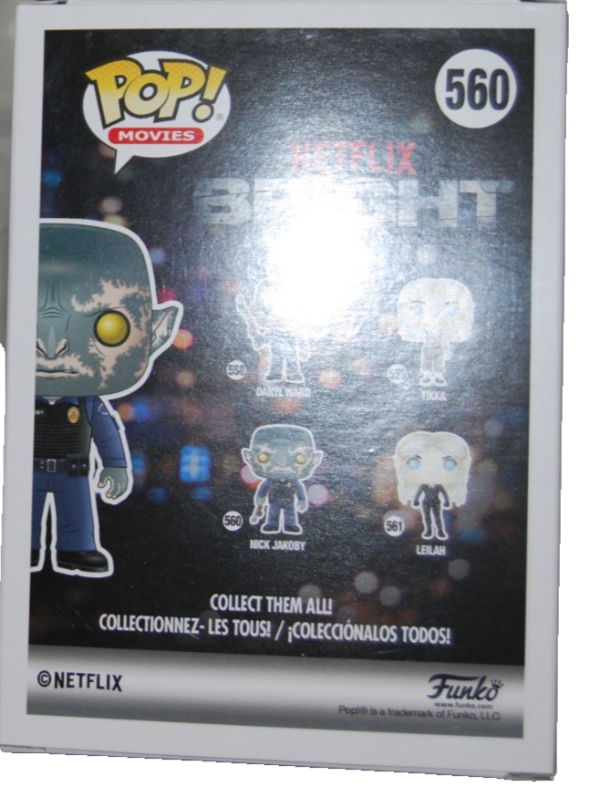 JOEL EDGERTON signed (BRIGHT) Nick Jakoby #560 Funko Pop BECKETT BAS BY085889