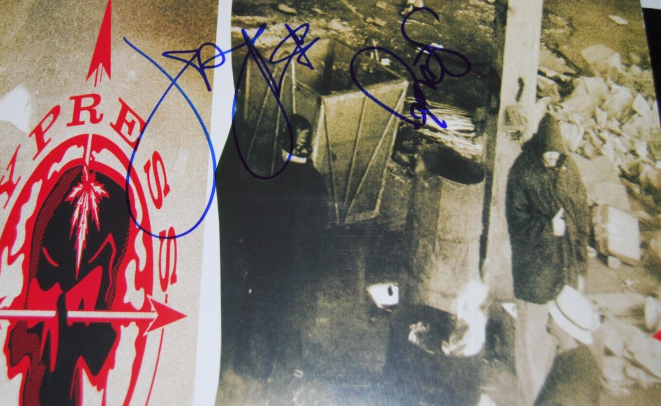 B-REAL and SEN DOG signed (CYPRESS HILL) Record album LP BECKETT BN71186