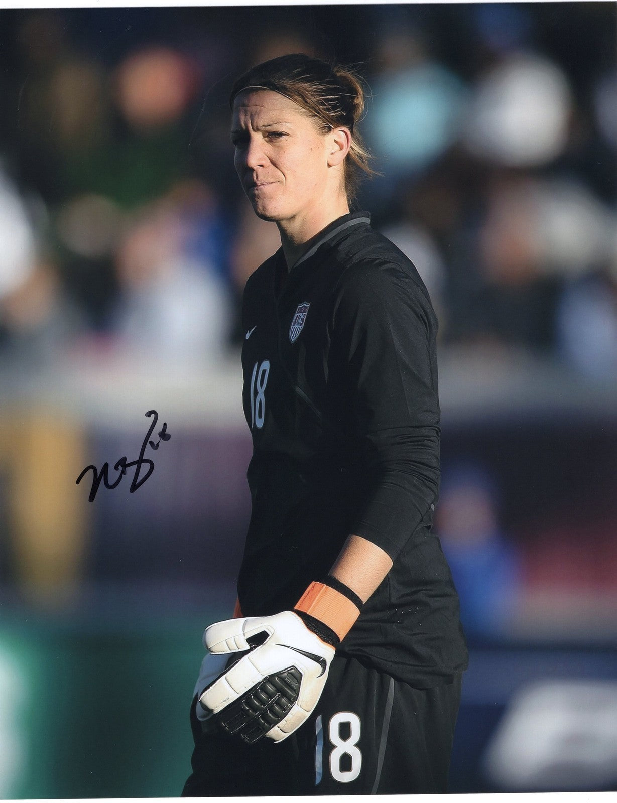Nicole Barnhart signed 8x10 Photo w/COA Sporting Kansas City WMLS Soccer USA