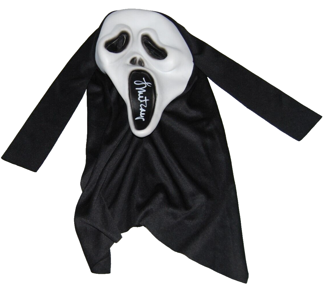 LAURIE METCALF signed (SCREAM) Ghostface mask Mrs Loomis BECKETT BP30952