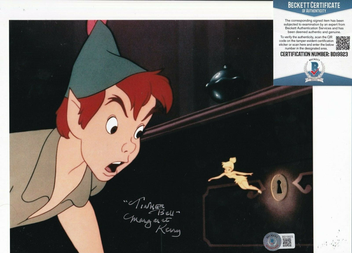 MARGARET KERRY signed (TINKER BELL) PETER PAN 8X10 photo BECKETT BAS BD19923