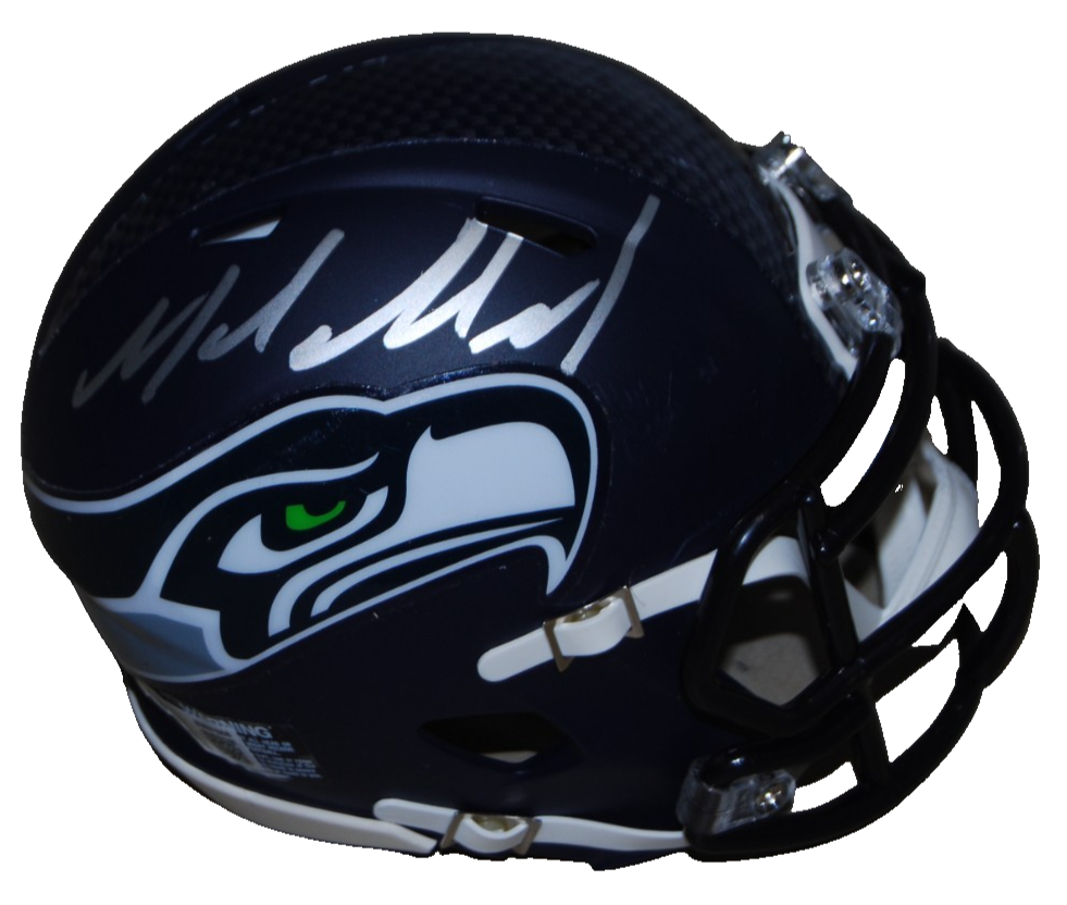 MIKE MACDONALD signed (SEATTLE SEAHAWKS) mini football helmet BECKETT BW07868